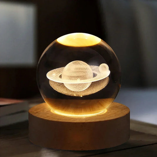 Planetary Crystal Ball lamps.